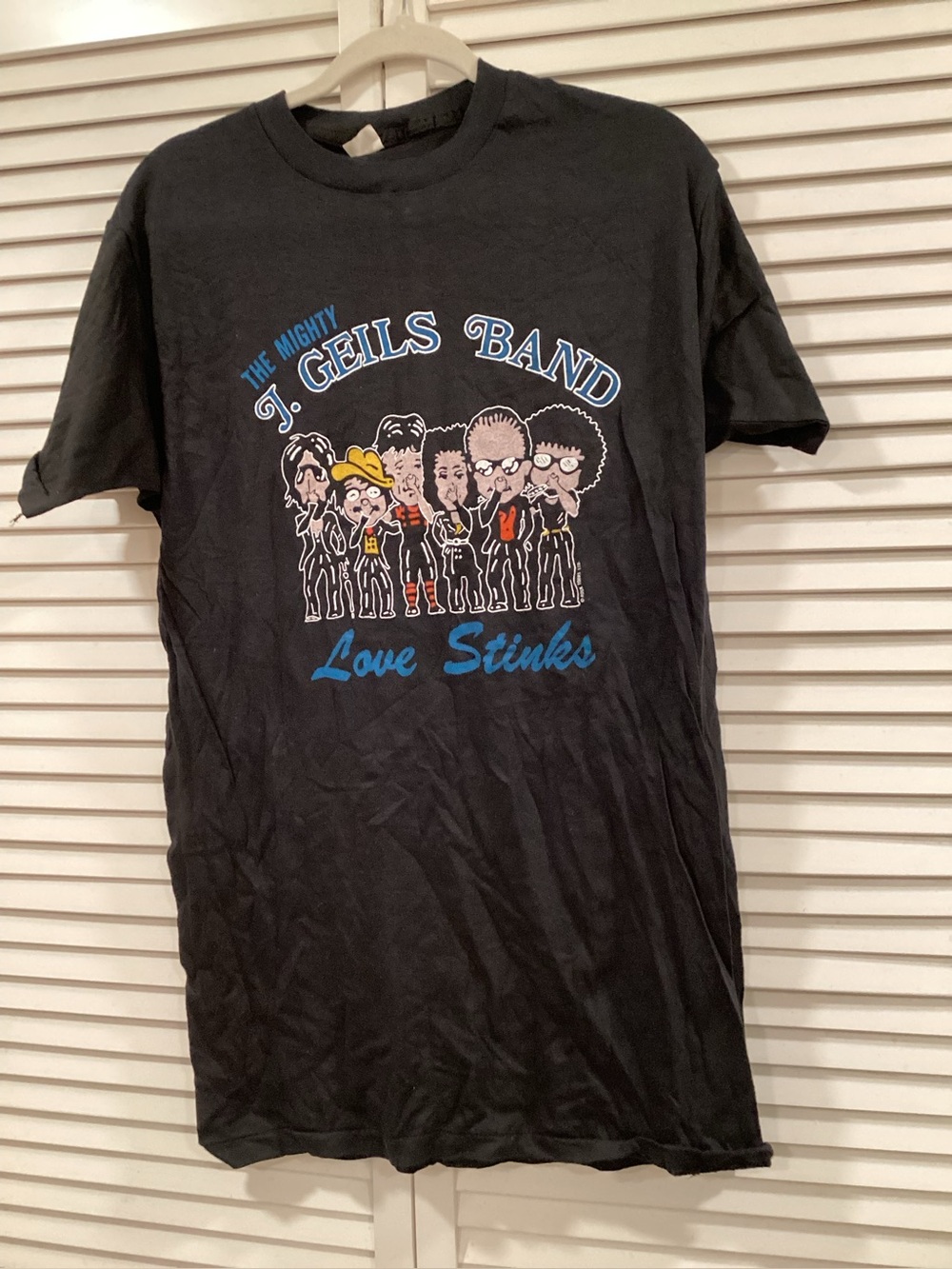Unbranded Black 'The Mighty J. Geils Band - Love Stinks' Short Sleeve Tee
